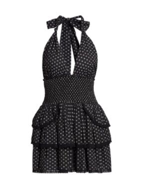 teyana silk mini dress LoveShackFancy Teyana Floral Cotton Silk Mini Dress NWT